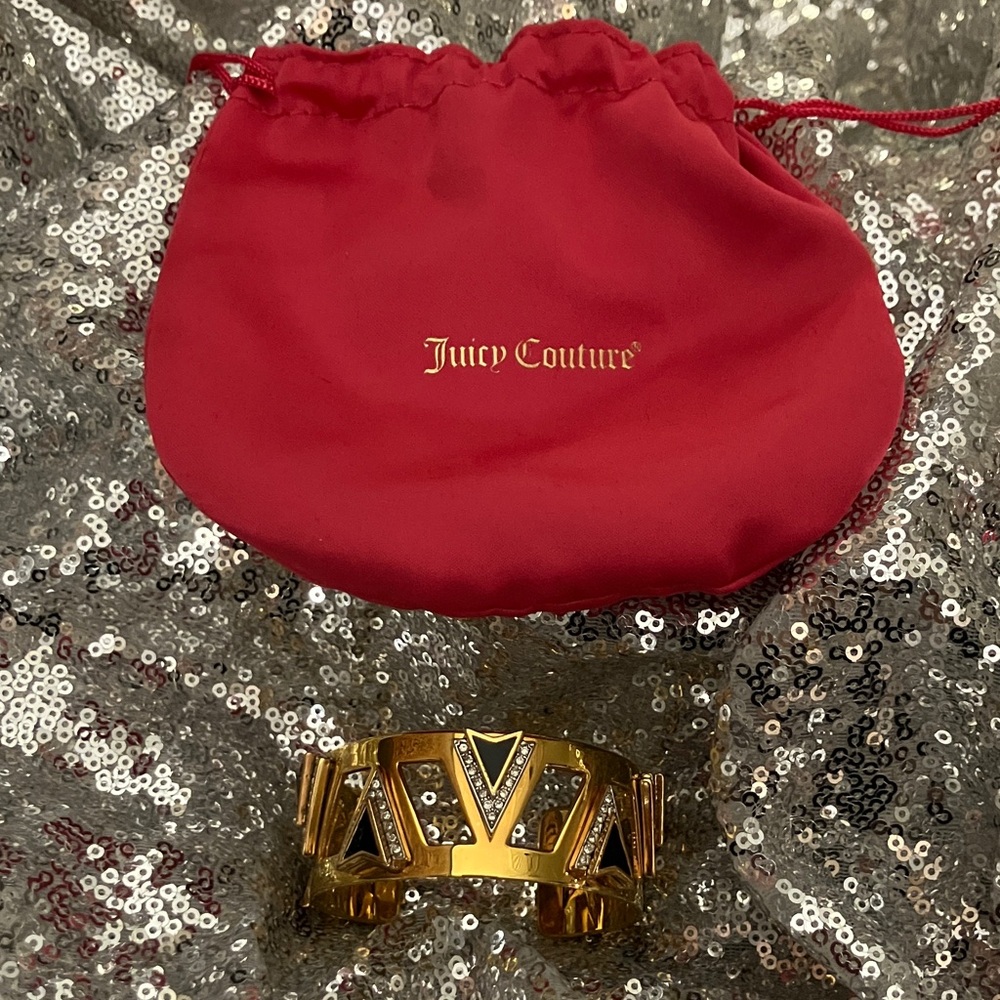 Juicy Couture Gold and Black Geometric Bracelet